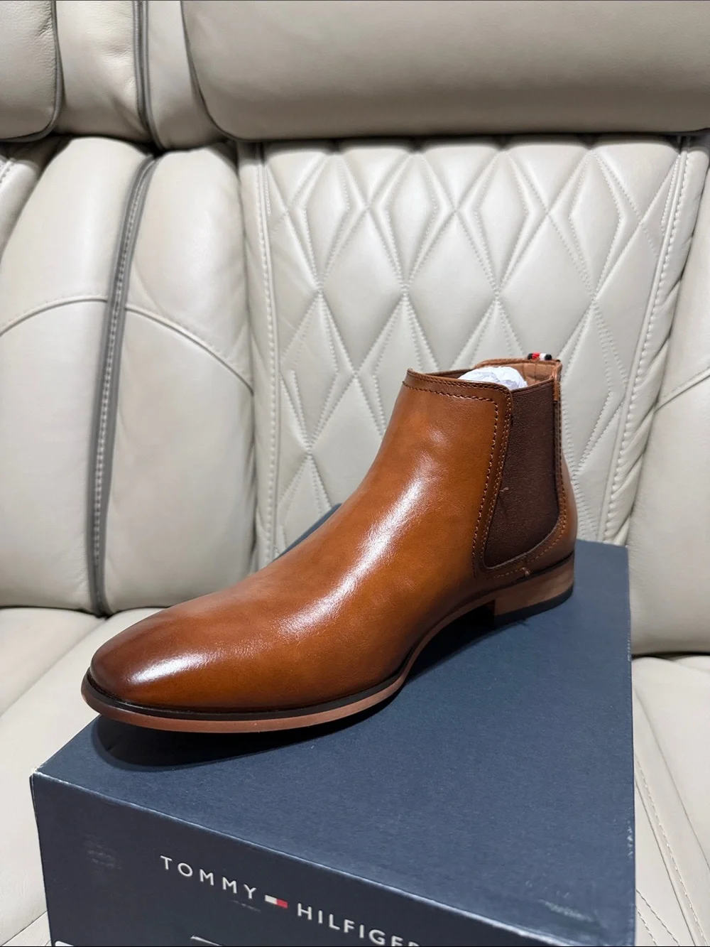 Tommy Hilfiger Brown Leather Chukka Boot